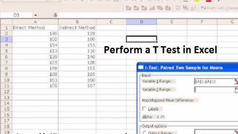 How Do I Perform A T Test In Excel?