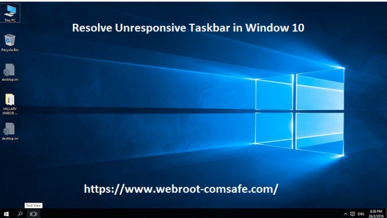 How you can Resolve Unresponsive Taskbar in Window 10?