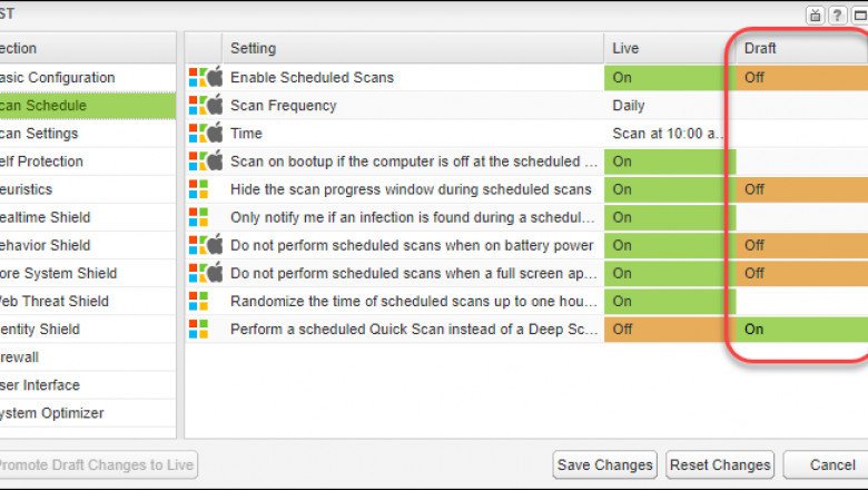 Method to Select New Default Policies: