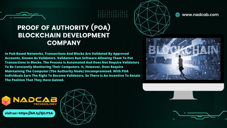 PROOF OF AUTHORITY (POA) BLOCKCHAIN