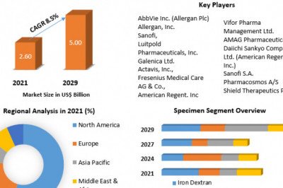 Intravenous Iron Drugs Market Share, Size, Segmentation With Competitive Analysis, Product Types, Cost Structure Analysis, Leading Countries, companies And Forecast 2029