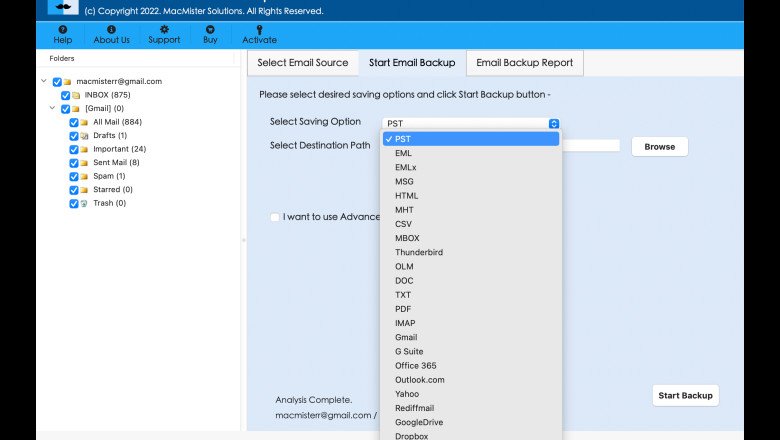 How do I Backup my Microsoft 365 Account on Mac?