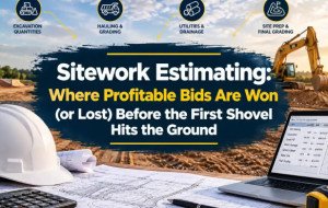 Sitework Estimating: Where Profitable Bids Are Won (or Lost) Before the First Shovel Hits the Ground